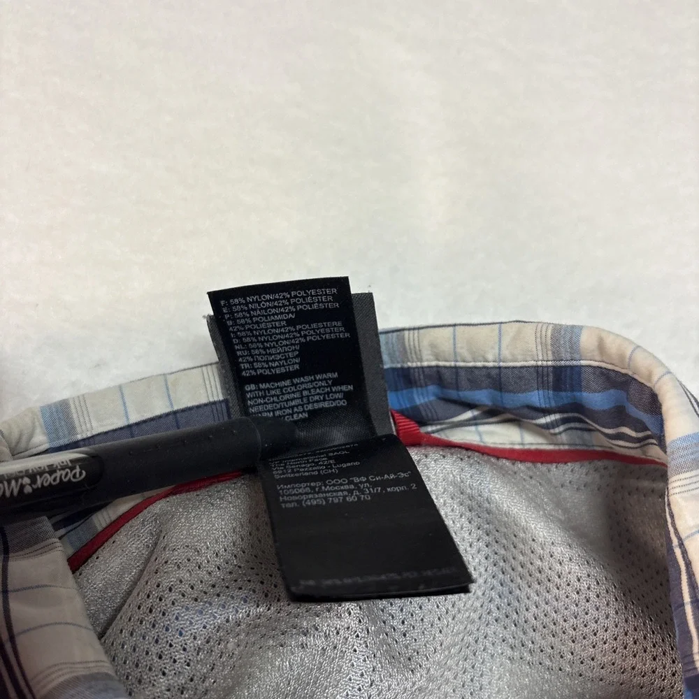 The North Face Breathable‎ Button Up Short Sleeve Shirt Blue And White-  Large